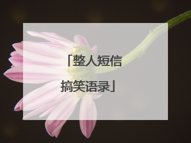 整人短信搞笑语录