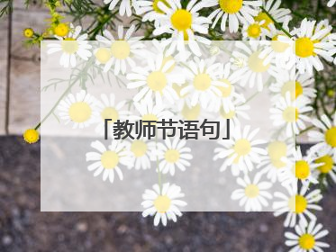 教师节语句