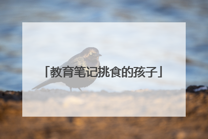 教育笔记挑食的孩子