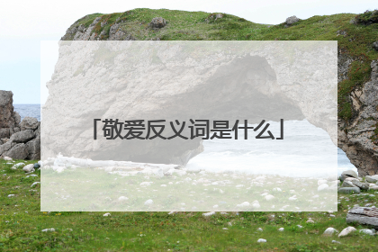 敬爱反义词是什么