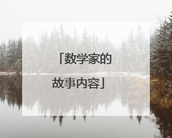 数学家的故事内容