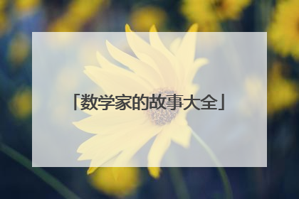 数学家的故事大全