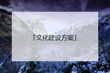 文化建设方案