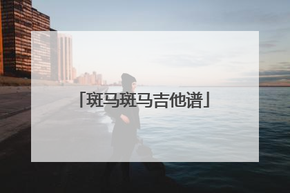 斑马斑马吉他谱