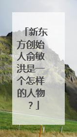 新东方创始人俞敏洪是一个怎样的人物？