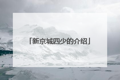 新京城四少的介绍
