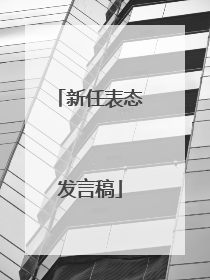 新任表态发言稿