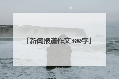 新闻报道作文300字