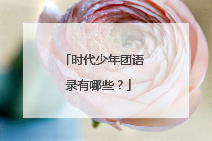 时代少年团语录有哪些？
