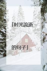 时光流逝的句子