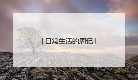 日常生活的周记