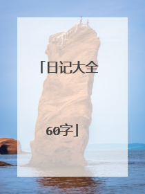 日记大全60字