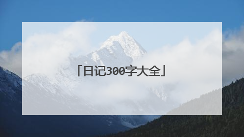 日记300字大全