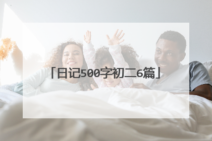 日记500字初二6篇