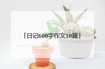 日记600字作文10篇