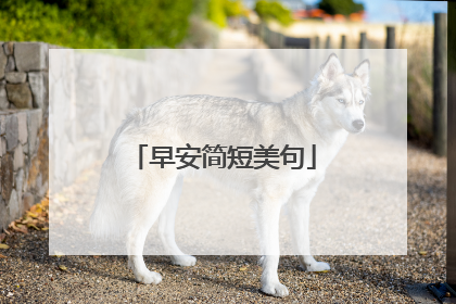 早安简短美句