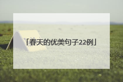 春天的优美句子22例