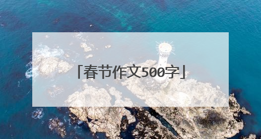 春节作文500字