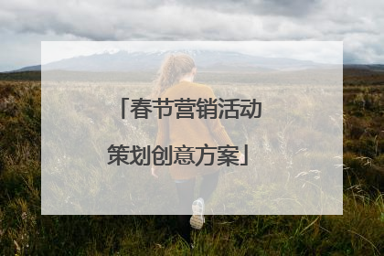 春节营销活动策划创意方案