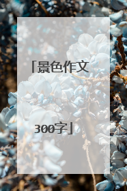 景色作文300字