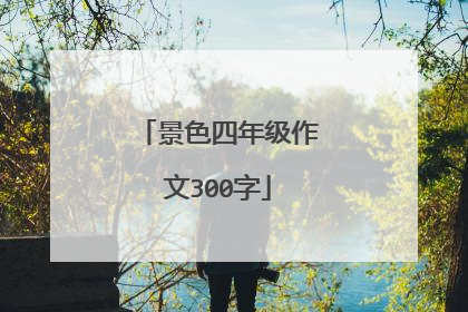 景色四年级作文300字