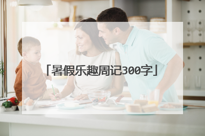 暑假乐趣周记300字