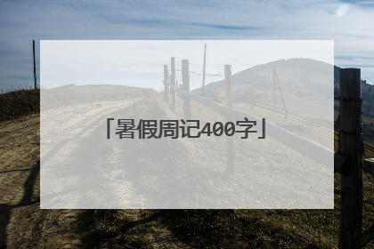 暑假周记400字