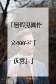 暑假见闻作文400字「优秀」