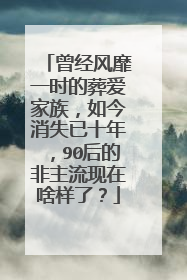 曾经风靡一时的葬爱家族，如今消失已十年，90后的非主流现在啥样了？