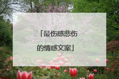 最伤感悲伤的情感文案