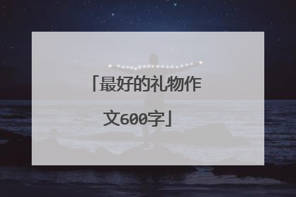 最好的礼物作文600字