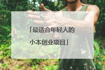 最适合年轻人的小本创业项目