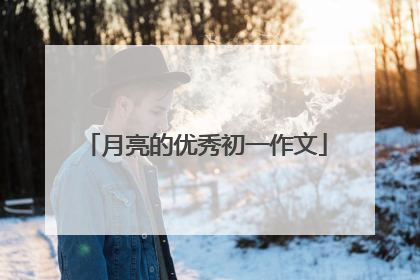 月亮的优秀初一作文