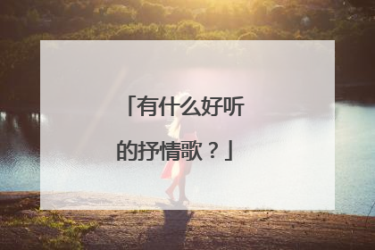 有什么好听的抒情歌？