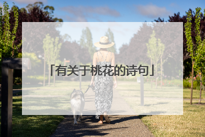 有关于桃花的诗句