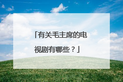 有关毛主席的电视剧有哪些？