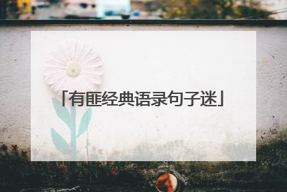 有匪经典语录句子迷