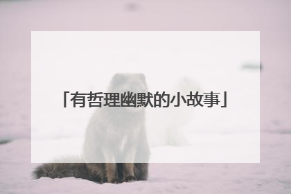 有哲理幽默的小故事