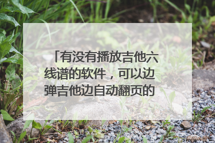 有没有播放吉他六线谱的软件，可以边弹吉他边自动翻页的，不用手动翻页？