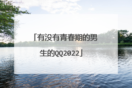 有没有青春期的男生的QQ2022