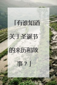 有谁知道关于圣诞节的来历和故事？