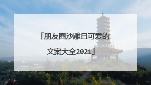 朋友圈沙雕且可爱的文案大全2021