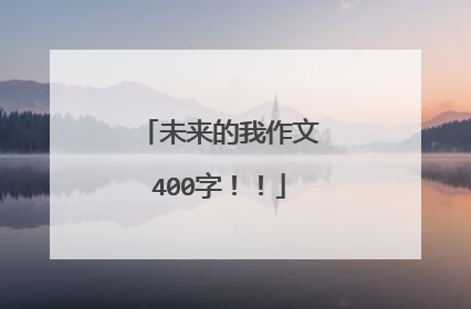 未来的我作文400字!!