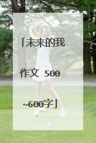 未来的我 作文 500~600字