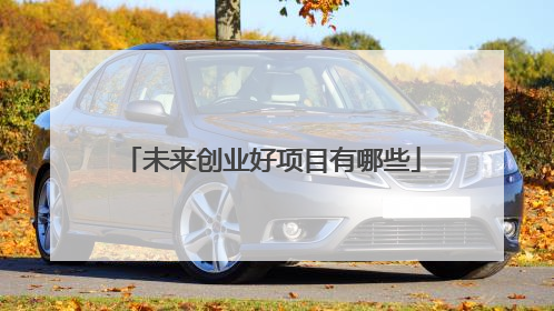 未来创业好项目有哪些