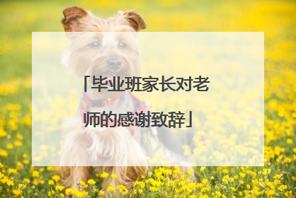 毕业班家长对老师的感谢致辞