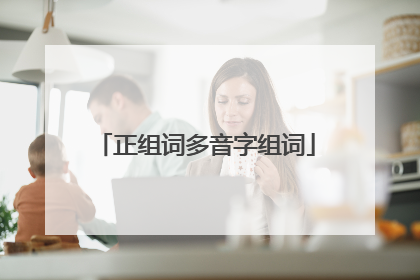 正组词多音字组词