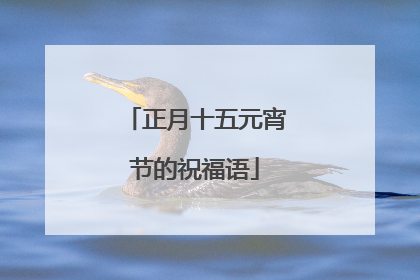 正月十五元宵节的祝福语