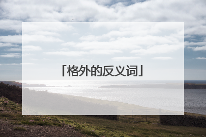 格外的反义词