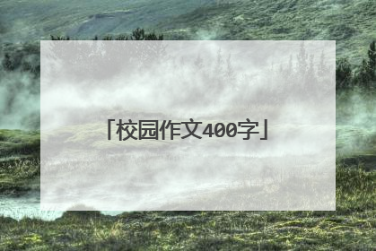 校园作文400字
